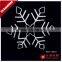 wholesale price Hotel Christmas window layout Christmas decoration led big snowflake light