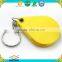 water drop shape colorful key chain magnifying glass with lens