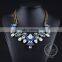 High Quality Vintage Acrylic Rhinestone Chunky Statement Necklace Tin Alloy Fashion Women Pendant Necklace 6390087
