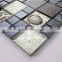 SMP19 Broken Crystal Glass Mosaic With Special Flower Picuture Mosaic Bathroom Tile Design