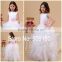 White Sleeveless Floor Length A-Line Custom Made Vestidos Girl Dress For Wedding Party FG017 Flower Girl Dresses For Weddings