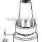 JY-1200D|Skid-proof coated pipe foot cup|Adjustable foot cup|Plastic tube hardware fitting