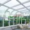 China Best selling aluminum profile sunroom /green house with tempered hurricane impact glass