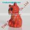 Colorful plastic toy cat figurine