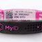 Top quality silicone bracelet and id wristbands for runners