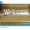 WELCOME Home Door White Wooden Word Sign