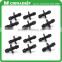 20pcs Patio Lawn Irrigation 1/4" Plastic hose Connectors for Cooling System