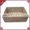 Hand Woven pe Rattan Rectangular Storage Basket for Home and Shop