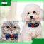 Wholesale dog cat training leather collar with bow tie with free sample