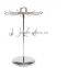 2-Tier Metal Rotating Jewelry Organizer Tower Necklace Tree Bracelet Display Stand