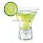 Wide mouth juice glass cup with round bottom