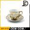 Wholes Promotional Gift Ceramic gold electro plating royal Coffee Cups And Saucers