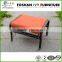 High quality stackable bronze cast aluminum arm chair