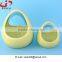 2016 New design EASTER decorations ceramic egg basket, planter