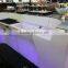 Plastic illuminated led bar counter for hotel or wine bar using