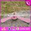 2017 New design lovely pink wooden hangers for baby clothes W09B071