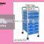 Hair Beauty Salon Workstation Tool Storage Drawer Cart Rolling Salon Trolley