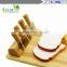 Manufacturer for bamboo & wooden products rubber wood cheese board with 4knives set cheese knife set cheese board set