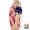 4th Of July Baby Clothes Romper Stripe And Star Flutter Sleeve Cotton Rompers One Piece Girl Jumpsuit