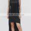 Fashional ladies' high-low cotton tassel evening dress