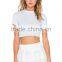 2016 Fashion Powder Blue Daylight Crop Top HST8007