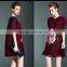 Fat women flower printing oversized folfing dresses pictures