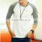Men t - shirt 3/4 sleeve raglan baseball, 65% Polyester- 35% cotton