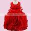 Hot Sale Little Girl Flower Shape Party Dress Lace Princess Kids Dress One Piece Prom Dress With Low MOQ