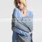 Women color blocking design knitting scarf winter muffler ladies muffler scarf