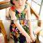 fashion 2016 girl sleeveless tube dress bright color printed flower vacation dress