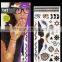 Flash Adult Temporary Tattoo gold and silver fashion tattoos sticker