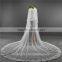2017 wholesale new grance long lace bridal wedding veil lace long Tulle veils