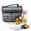 Travel Makeup Bags Case Stripe Vanity Tolietry Wash Beauty Storage Organizer