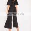 Stylish Open Back and Cold Shoulder Black Jumpsuit Womens (JU6501)