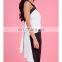 Fancy Women blouse tops Black And White Cross Open Back Sexy tank top