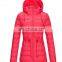 woman winter down jacket in 4 layers hand wash