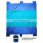 Huge Outdoor Compact 9X7ft Parachute Nylon Beach Blanket Mat Bag With LOGO Custom Blue Color Foldable Picnic Mat