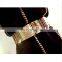 whlolesale newest trendy fish scales sparkly gold metal elastic wide waist belt