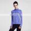 Zipper long sleeve lady cool sports t-shirt fitness running yoga coat