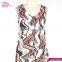 100% Polyester Fiber Casual Loose Fit Free Size 2017 Summer Dress