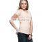 2015 Factory Direct Price Wholesale 100% Cotton Peach Raglan Sleeve T-shirt