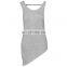 T-WV512 Sidelong Spandex Rayon Singlet Backless Ladies Tops Latest Design