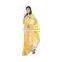 Indian Designer Embroidered Zari Work Georgette Yellow Party Wear saree