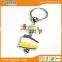Factory custom Bus Car Part Souvenirs Tire dice pendant Keychain