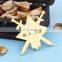 Personalized Golden Metal Badge Customized