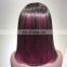 2018 Hotbeauty Hair Straight 12" wine red color