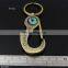 Antique Brass Carabiner Keychain with Compass and Bottle Opener Feature Key Chain