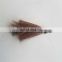 Red color weaved horse hair weft for spear tassel