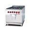 Commercial 4 Burners Gas Cooking Range Cooker Kitchen Equipment With Gas Electric Oven