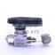 Fast twist 2 way straight ball valve OD 6 8 10 12mm for hose PU tube stainless steel 304 high pressure temperature ball valve